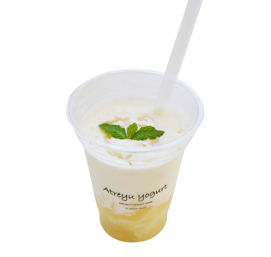 宮城県＜ヨーグルト工房アトレイユ＞和梨のドリンクヨーグルト　741円　※各日100杯限り　※東海地区初出店　※当店限定　※実演