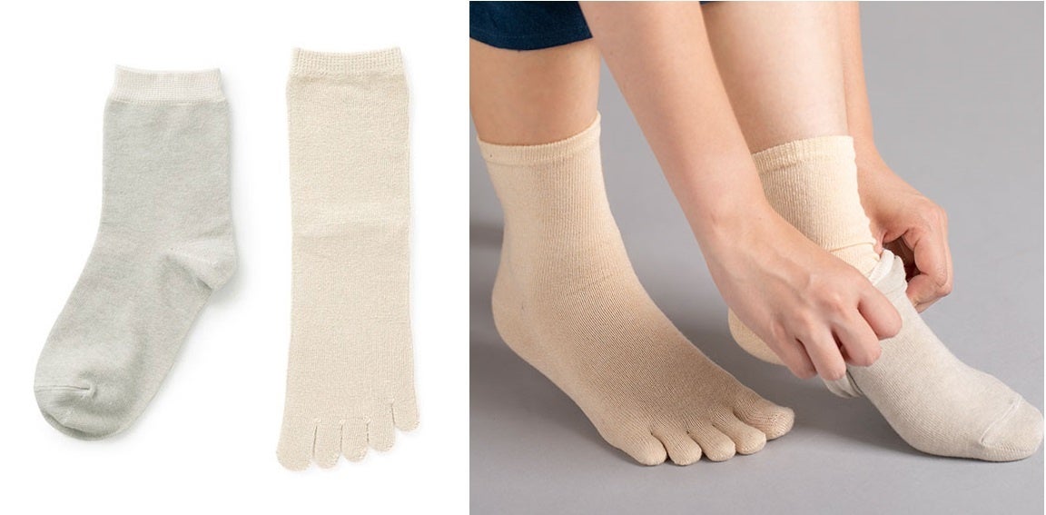 冷えとり絹綿靴下セット 4,620円■タカシマヤ ゲートタワーモール6階 中川政七商店