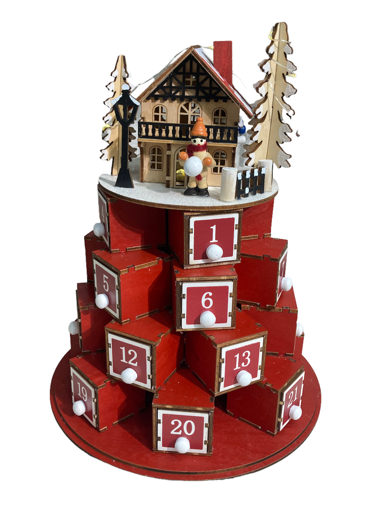 ＜アートプリントジャパン＞ アドベントカレンダー ラウンドレッド 6,600円 ■9階 特設会場・ローズパティオ ※なくなり次第終了