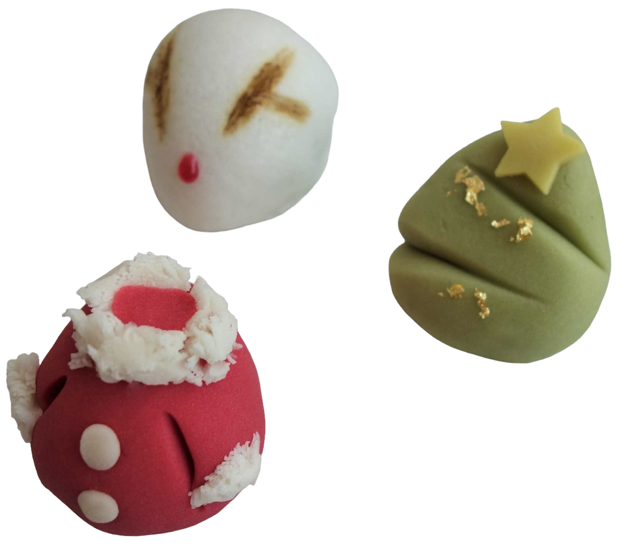 ＜菓匠 花桔梗＞ クリスマス上生菓子（3個入り） 1,460円 ■地下1階 和菓子売場 ※12月23日（金）～25日（日）の販売