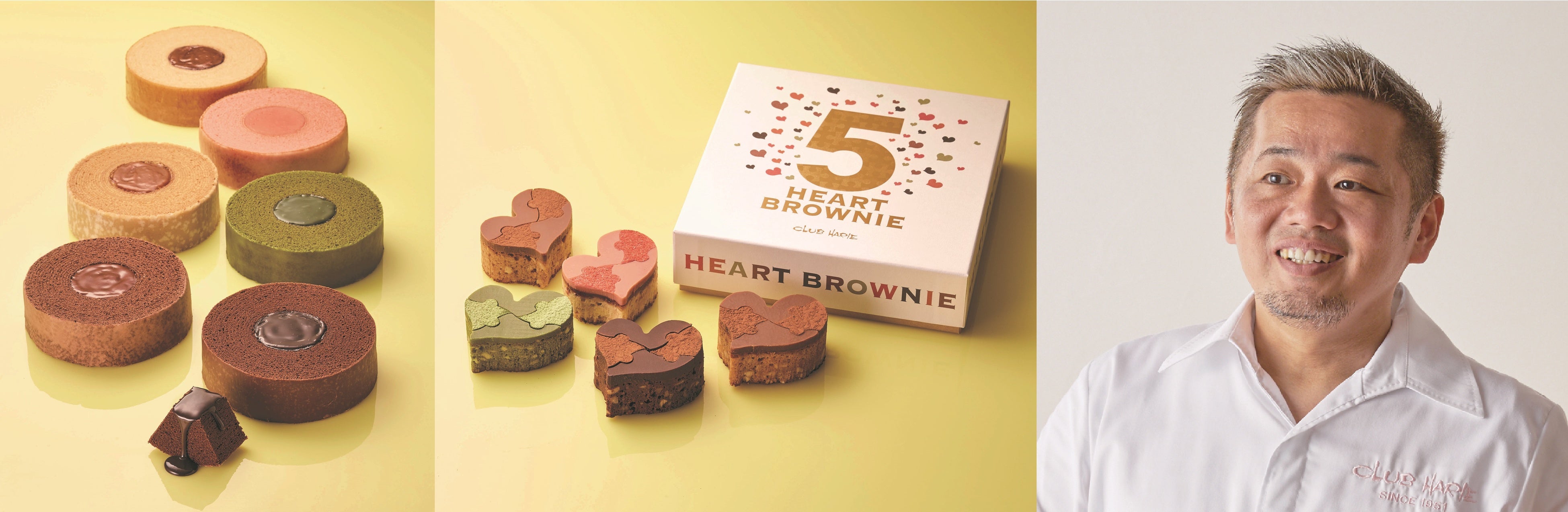 左）【バナナは先行販売】ショコラバーム各種 各2,376円～　右）【先行販売】5ハートブラウニー 3,888円