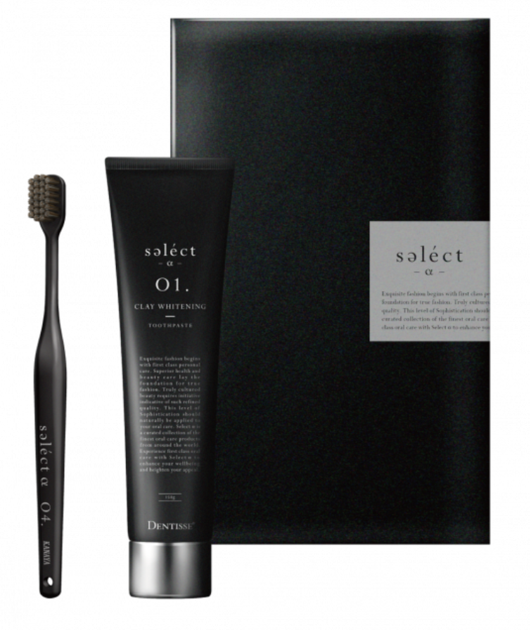 ＜セレクトアルファ＞ 01トゥースペースト&04ナチュラルトゥースブラシ SET 3,740円■タカシマヤ 7階 化粧品売場