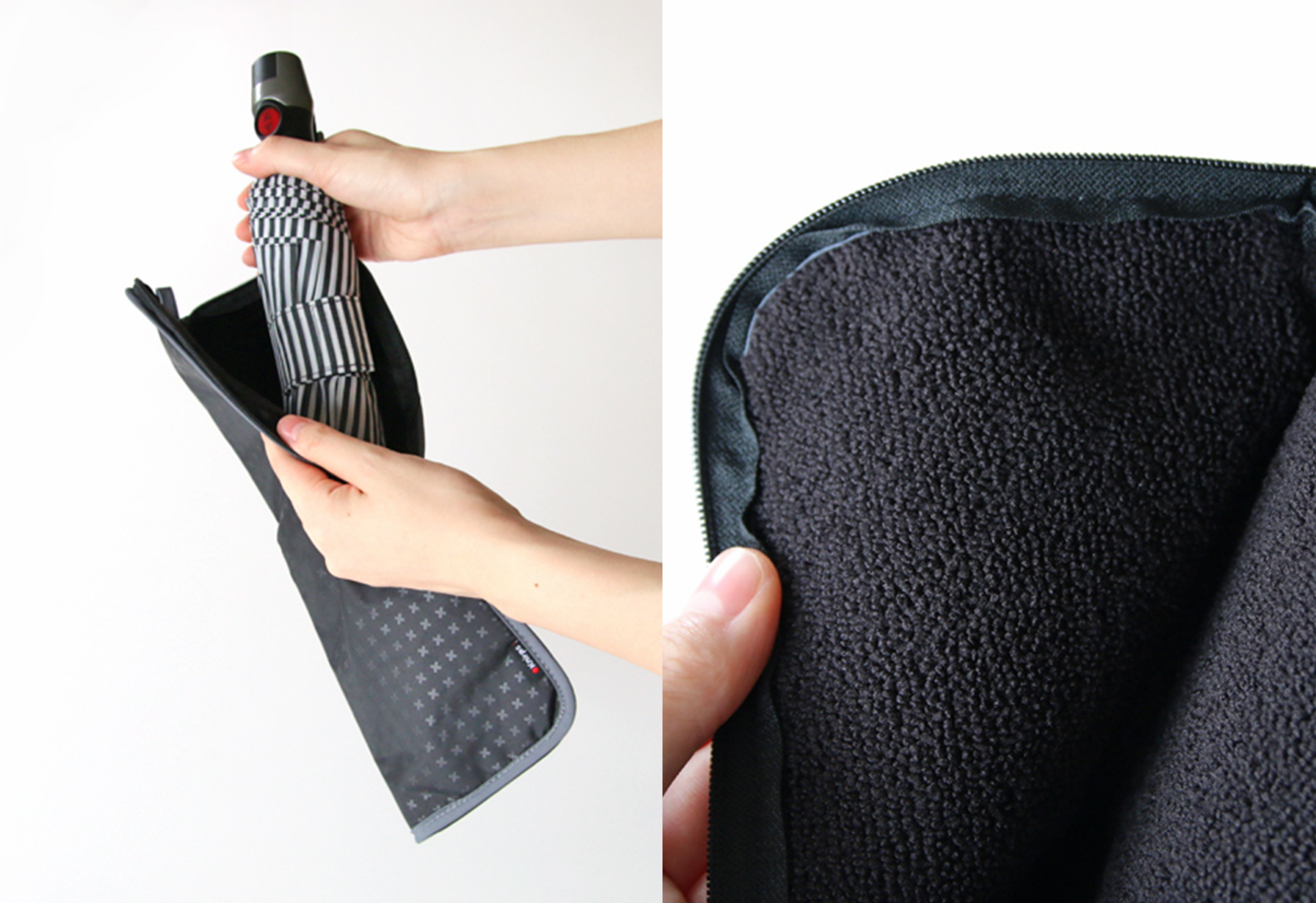 ＜クニルプス＞&nbsp; 折り畳み傘収納袋&nbsp; 2,090円 ■ジェイアール名古屋タカシマヤ 8階 雑貨売場