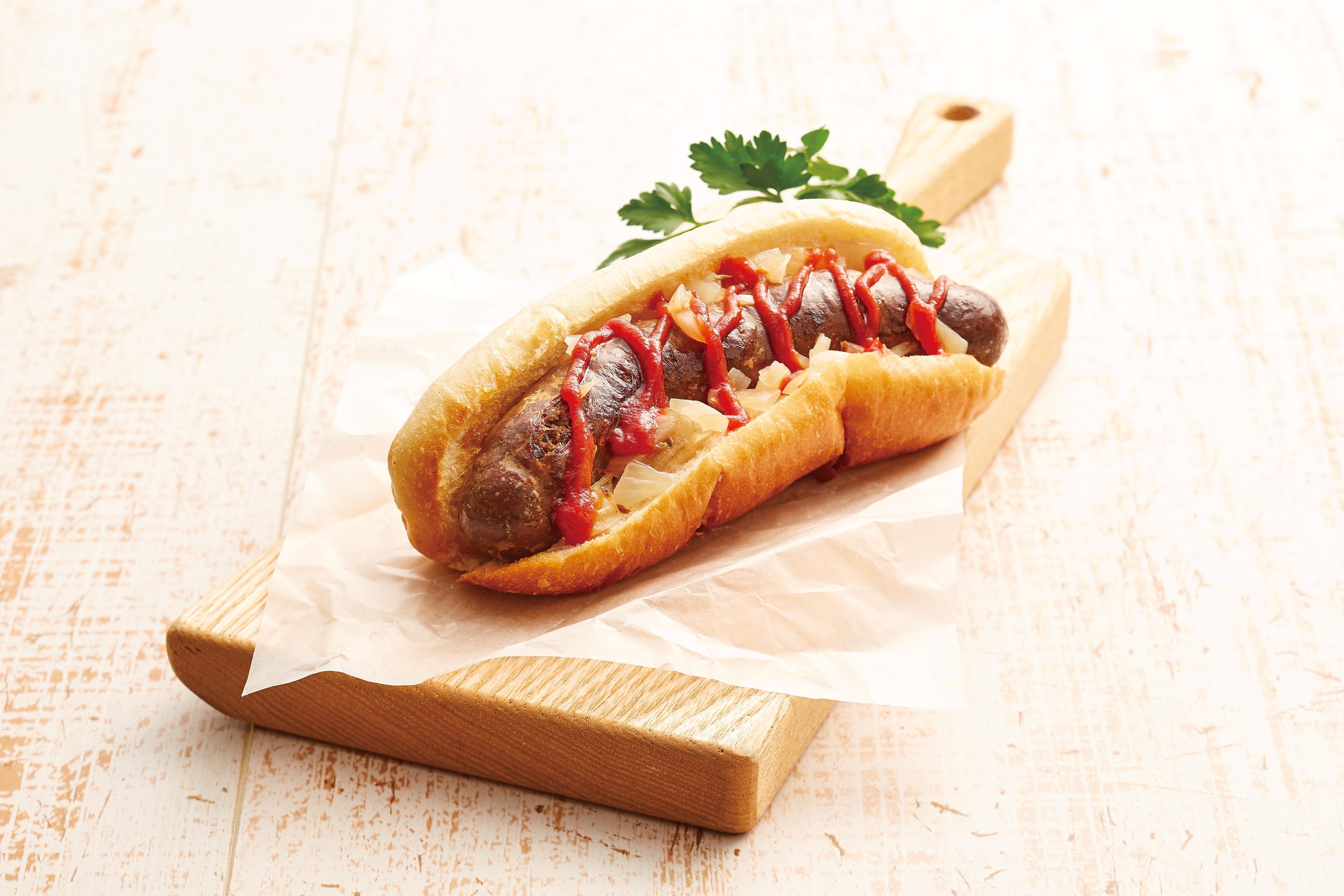 広島県広島市＜ドットコミュ＞ 肉汁あふれるビーフホットドッグ 1,301円 ※各日30個限り