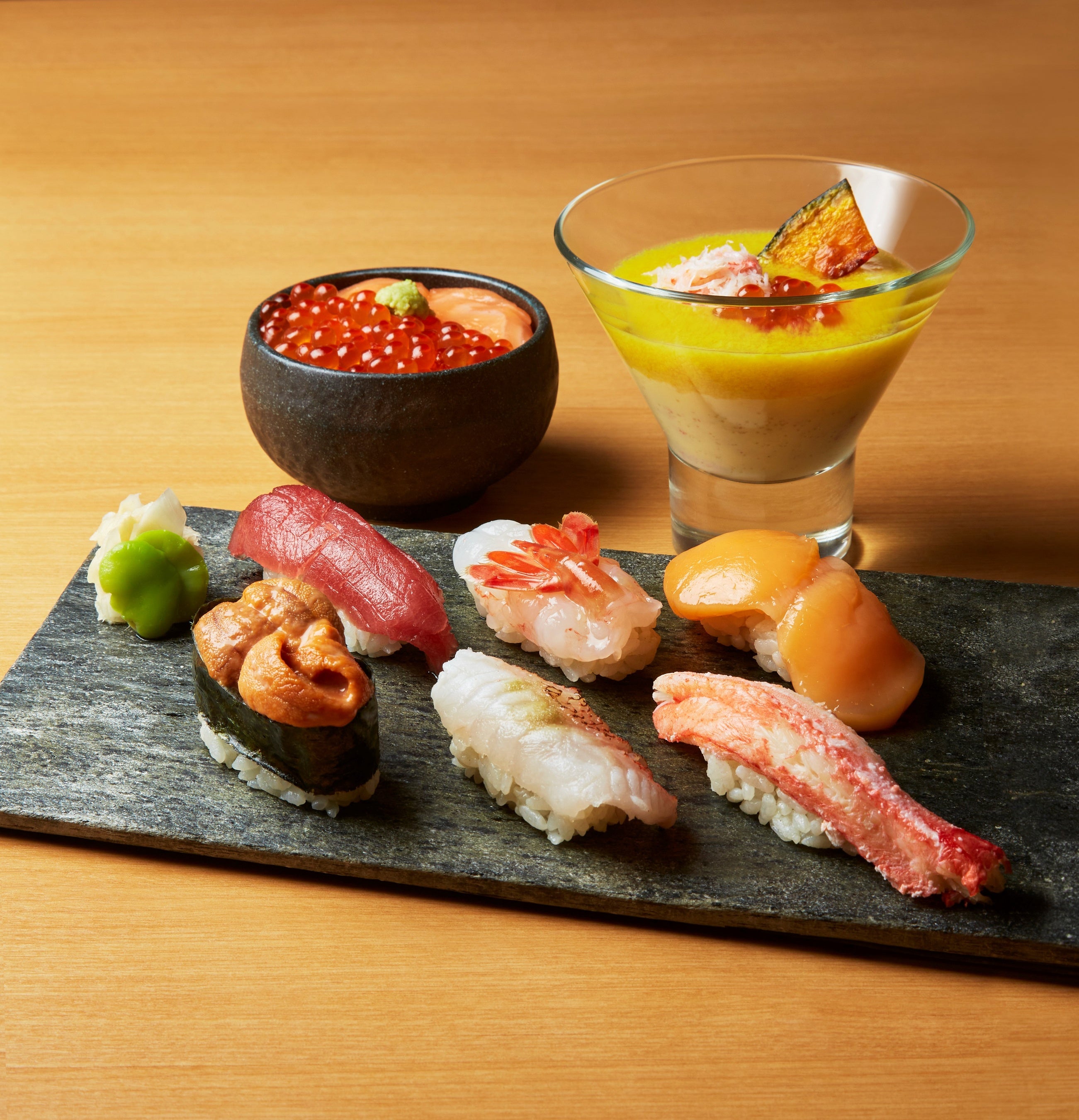 ＜鮨処 竜敏＞ 北海道［恵］セット 5,445円  ※各日100食限り　※12日(火)までの販売