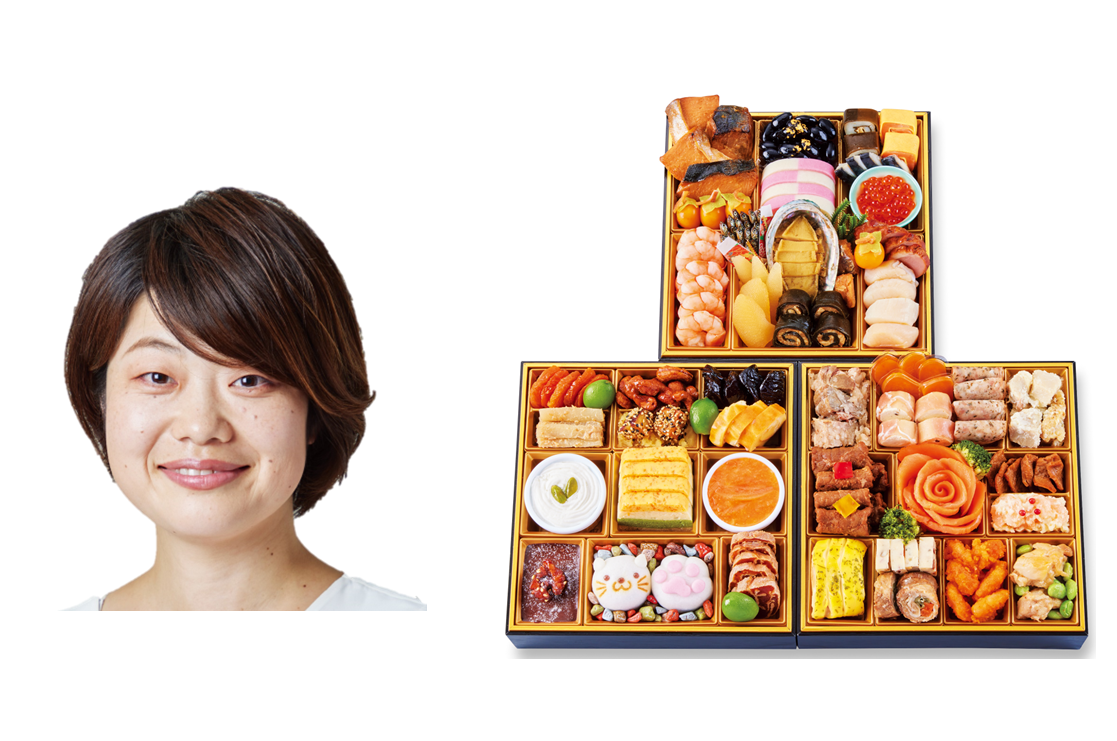 ＜髙島屋・阪急阪神共同企画＞ 家族みんなで楽しむ栄養おせち 39,960円 ※左は管理栄養士 山元 裕美氏