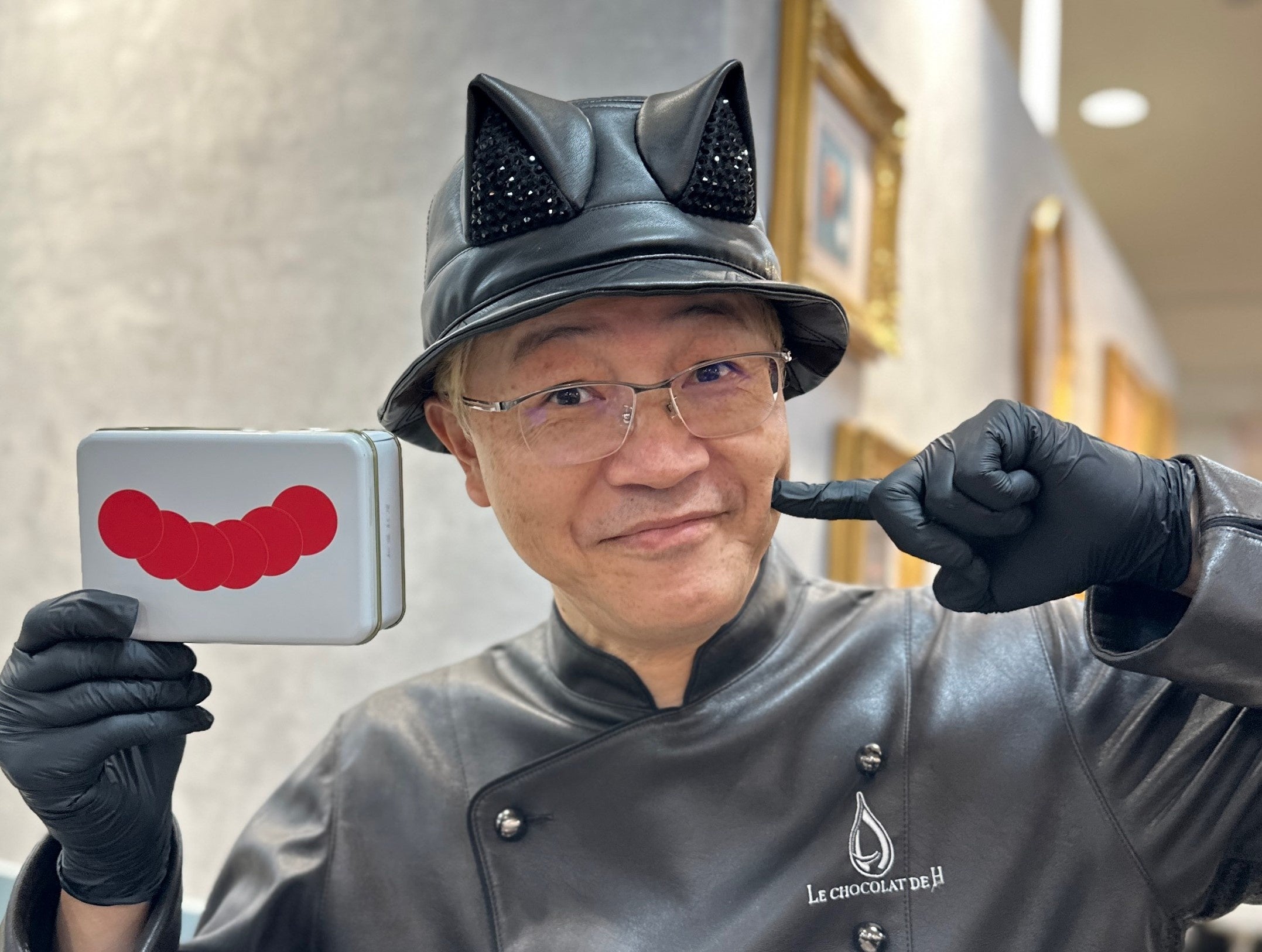 辻口シェフのねこ耳帽子