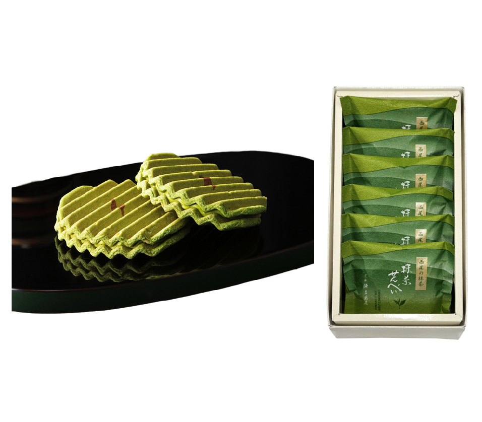 ＜源 吉兆庵＞ 抹茶せんべい（6枚入） 1,210円 ■地下1階 和菓子売場