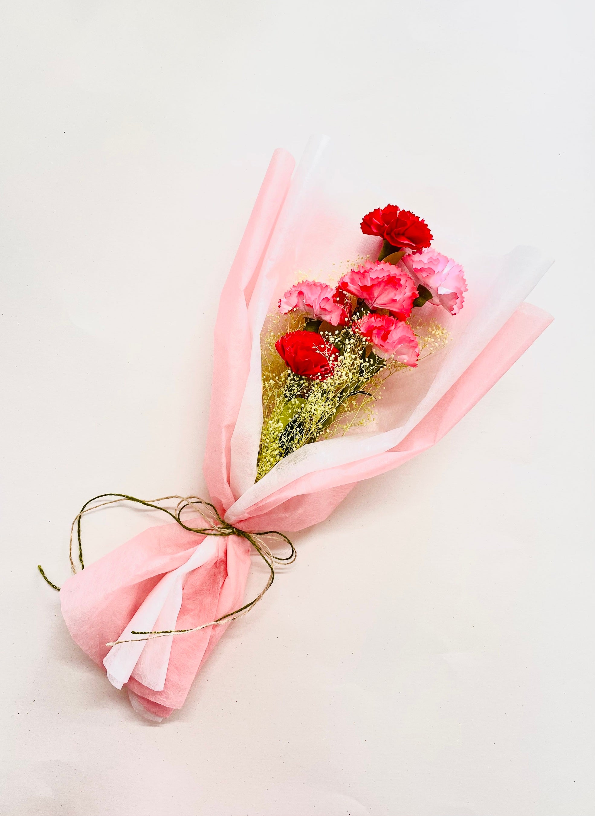 ＜工房　沙彩＞ 和紙華 カーネーション 大 3,300円