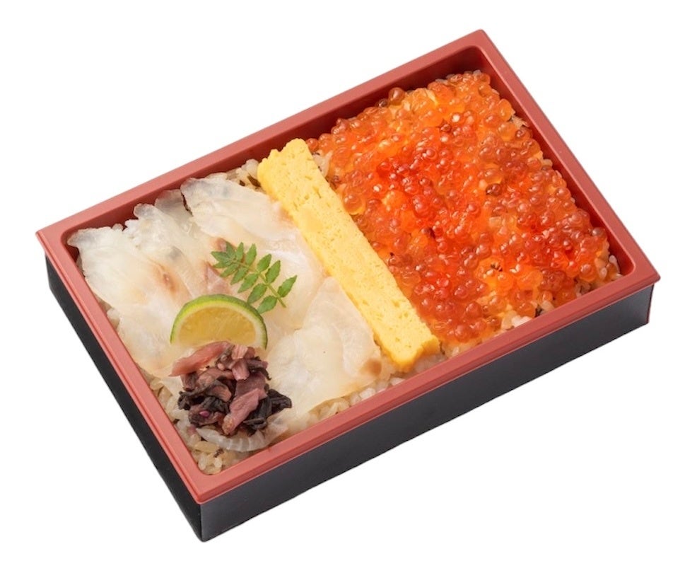 ＜御室 佐近＞ 天然鯛昆布〆いくら醤油漬け二色弁当 （1折）2,376円 ※計500折限り