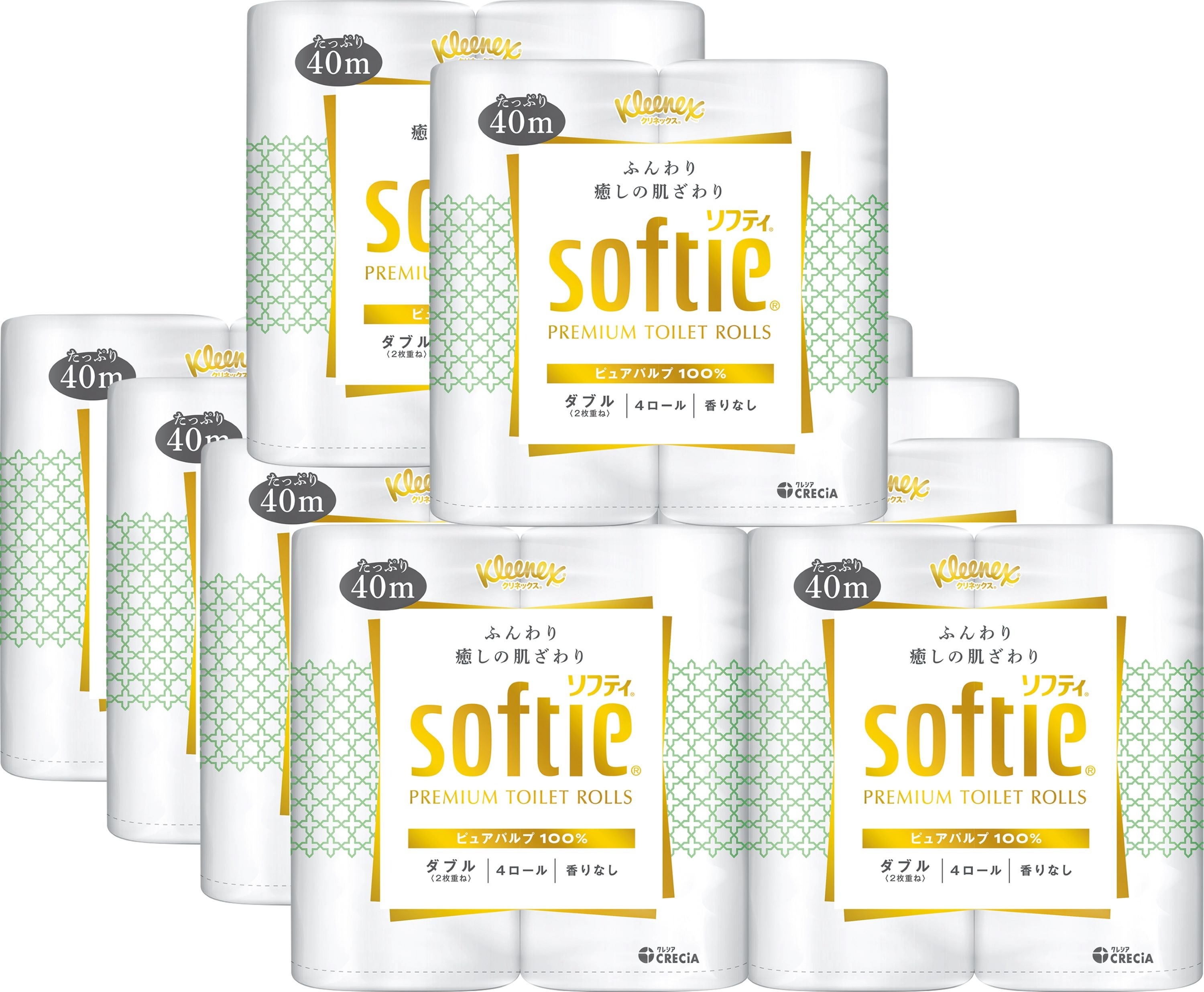 ＜クリネックス＞ トイレットペーパー ソフティダブル （40m×40ロール） 3,630円
