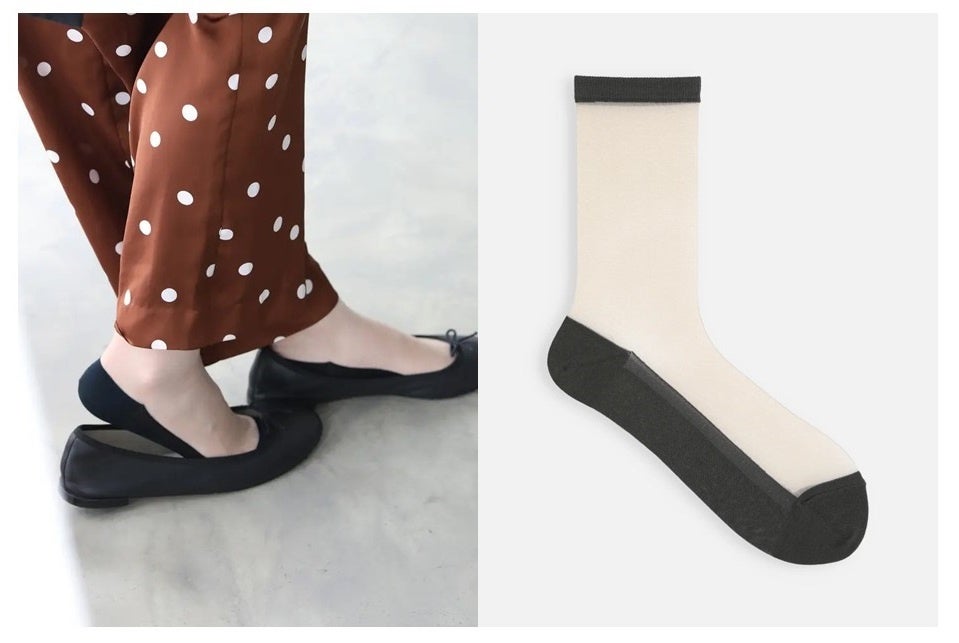 ＜タビオ＞&nbsp; 素足風に履けて脱げない靴下 1,100円 ■4階 ランジェリー＆リラクシング売場