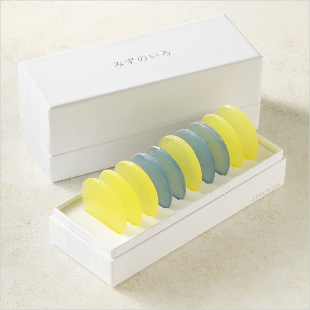 <御菓子つちや>みずのいろ ドクターイエロー(1箱/10枚) 2,001円 ※200箱限り