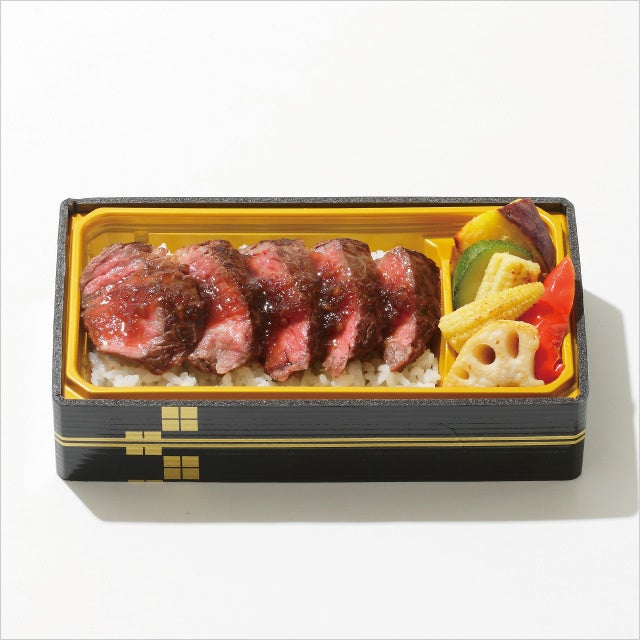 ＜河野牛豚肉店＞横濱ビーフステーキ重（1折）3,240円 ※各日10折限り