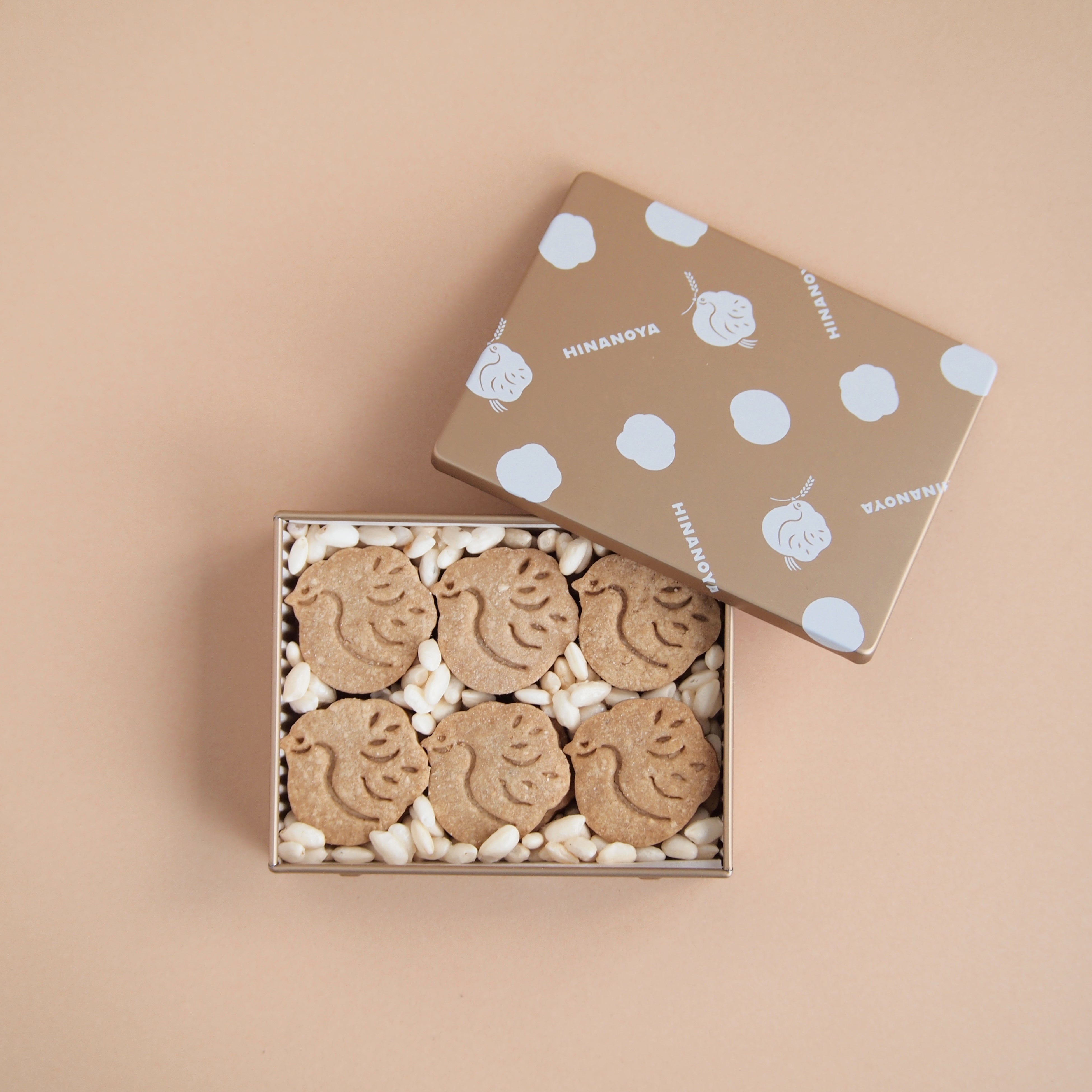 愛媛県西条市＜ひなのや＞ ひなのやのポン菓子サブレ缶 1,620円 ※各日20個限り