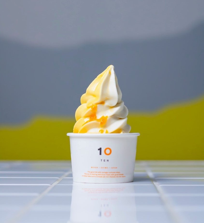 愛媛県松山市＜10ファクトリー＞ 愛媛県産温州みかんと レモンのミックスソフト  （1杯）501円