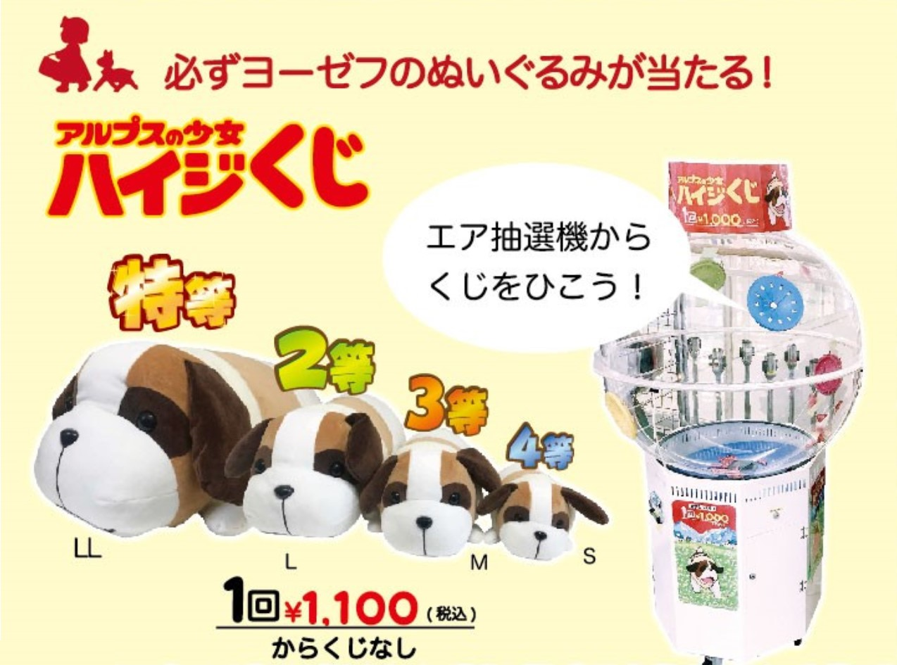 セキグチ アルプスの少女ハイジ ヨーゼフ ぬいぐるみ Lサイズ 655274