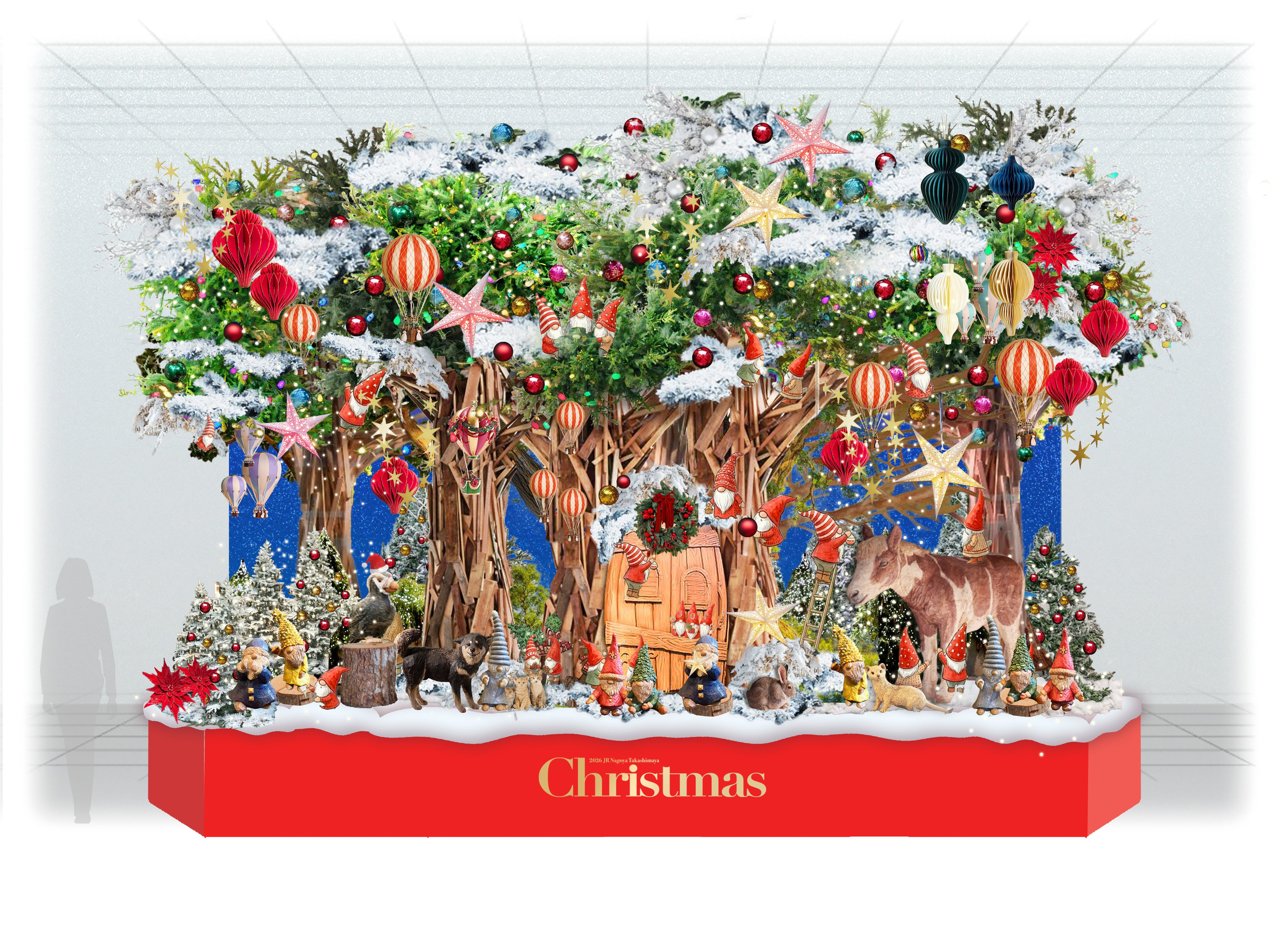 【名古屋タカシマヤ】平日クリスマスを華やかに彩るグルメから贈りものの定番アイテムまで一度に揃う『ジェイアール名古屋タカシマヤのクリスマス2027』