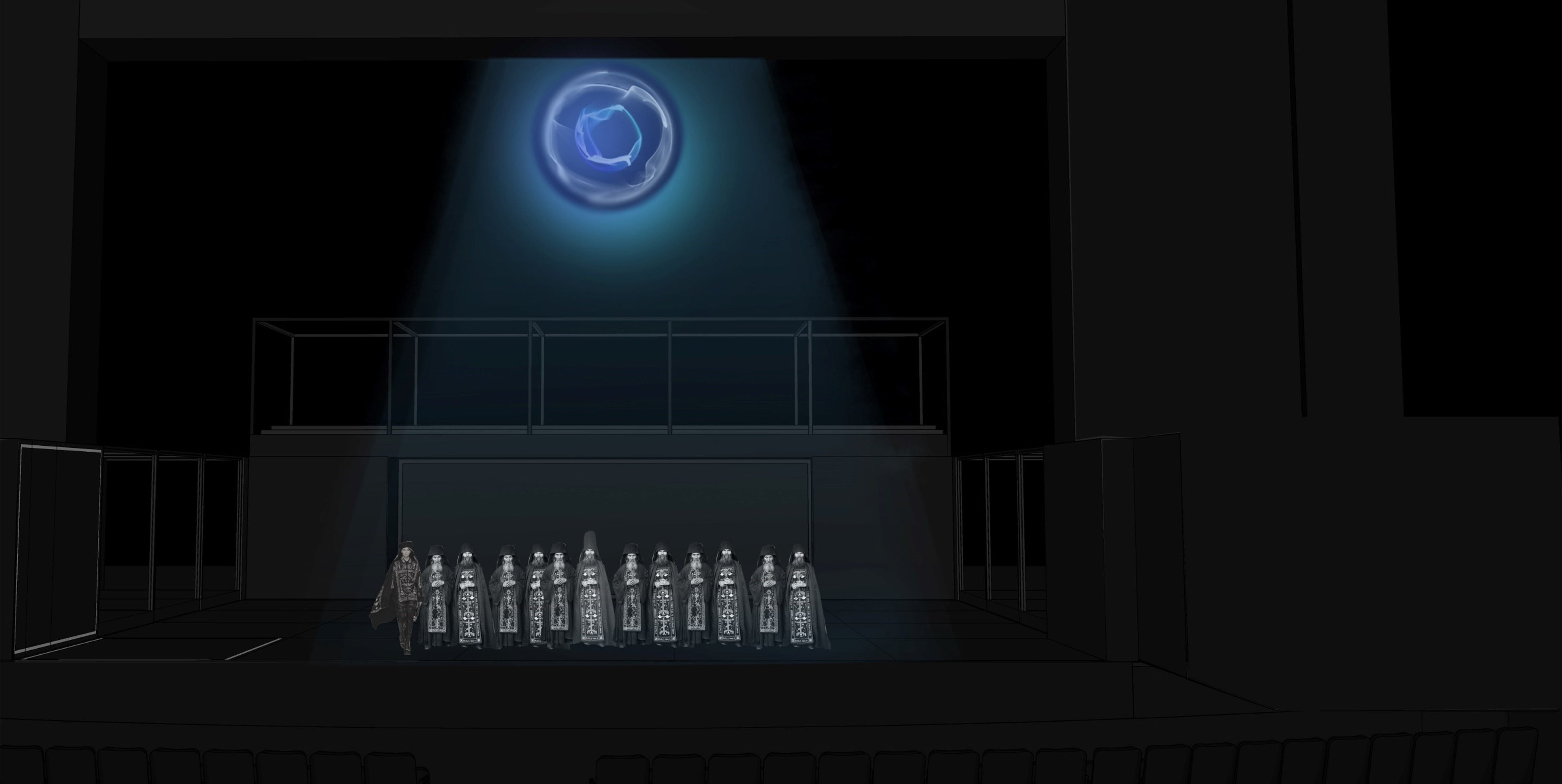 『ボリス・ゴドゥノフ』ボリス・クドルチカによる装置プランより