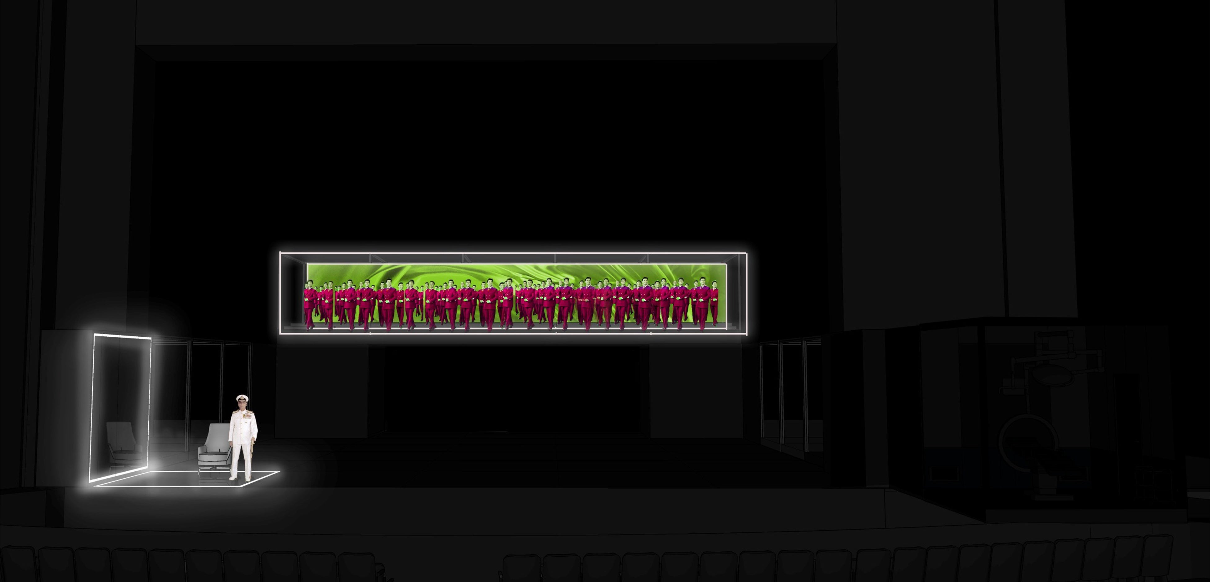 『ボリス・ゴドゥノフ』ボリス・クドルチカによる装置プランより