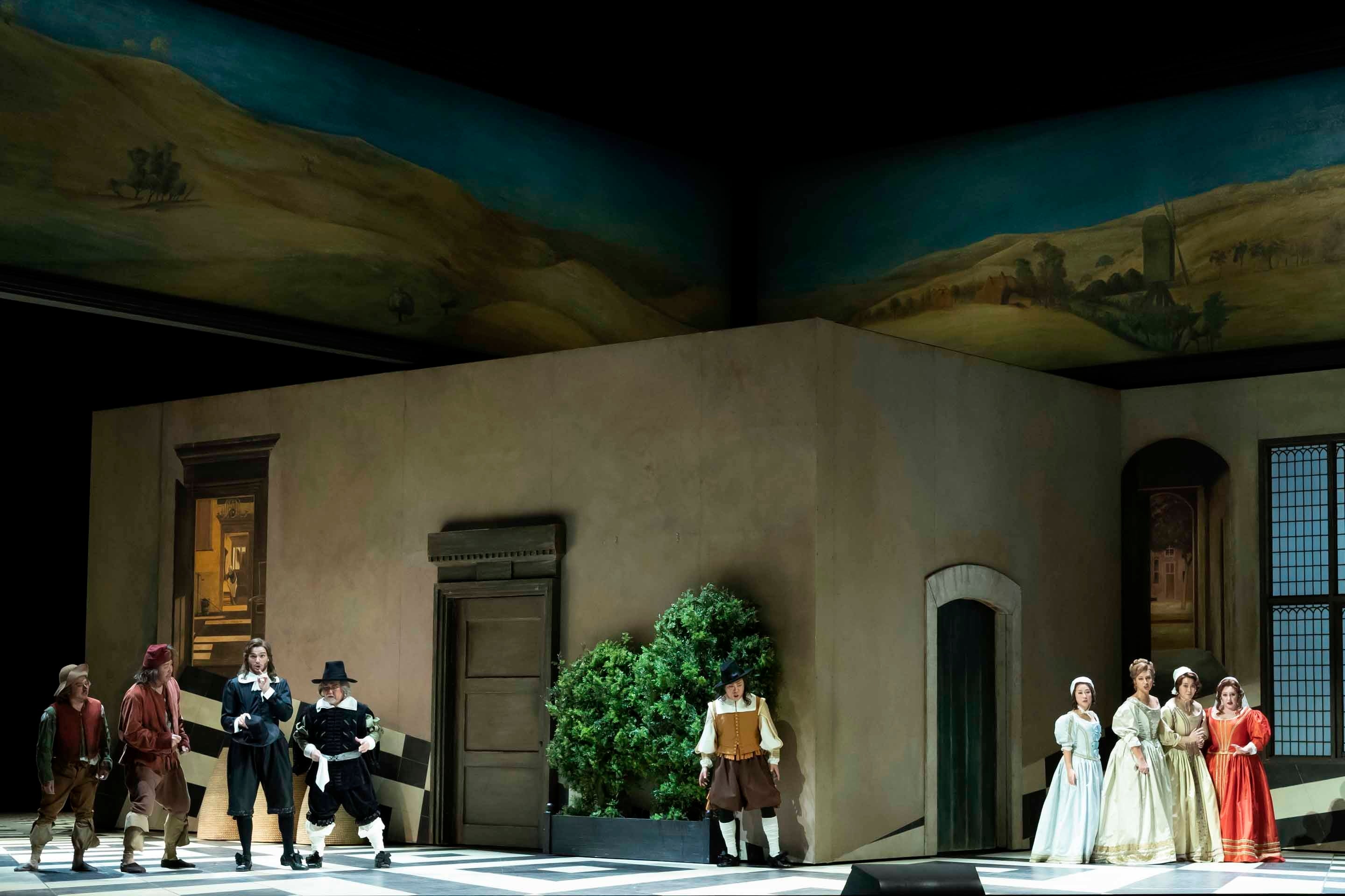 新国立劇場『ファルスタッフ』2018年公演より　撮影：寺司正彦