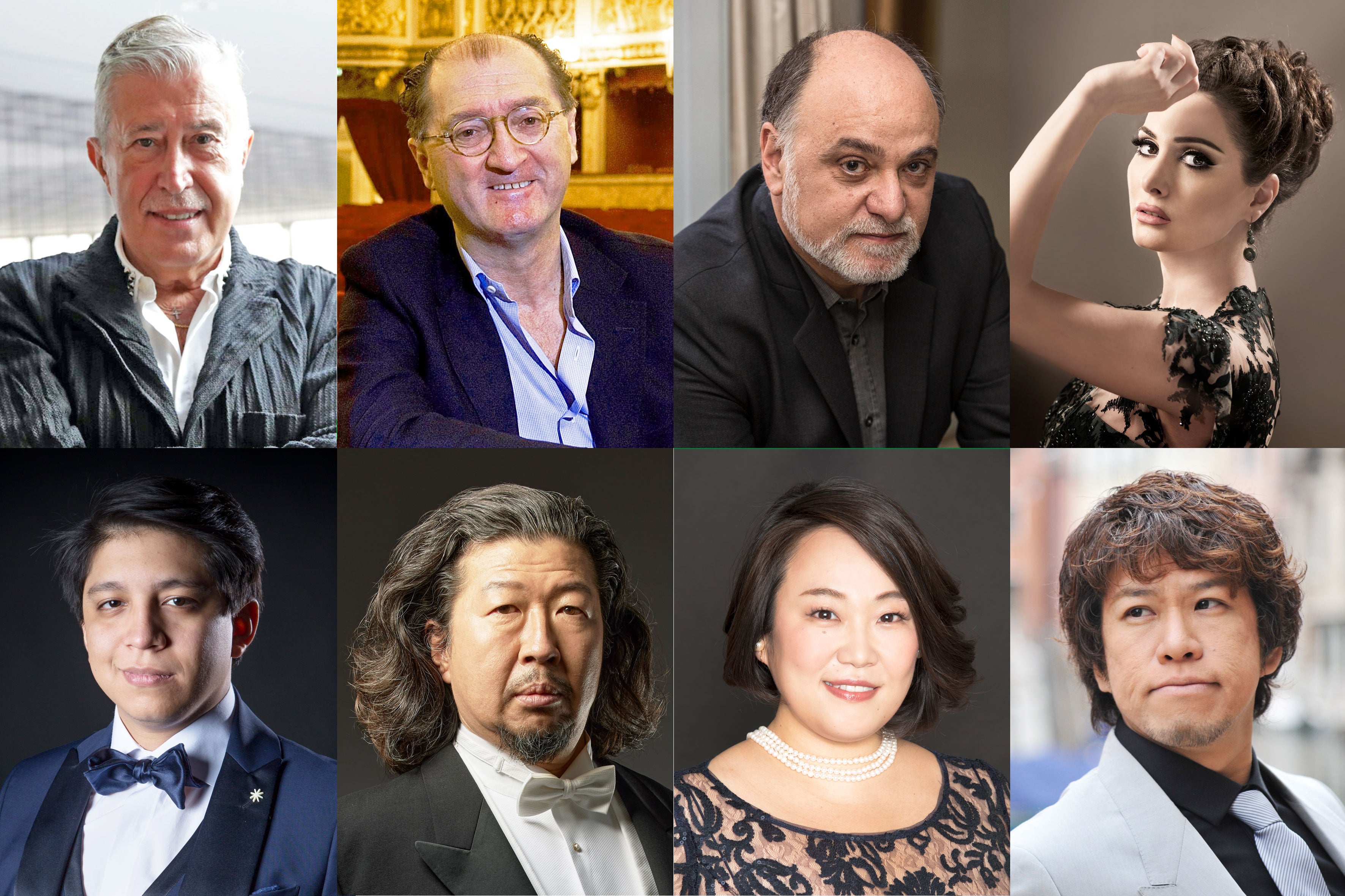 左上より サージ、ベニーニ、フロンターリ、トロシャン　左下よりリ ヴァス、妻屋、清水、須藤