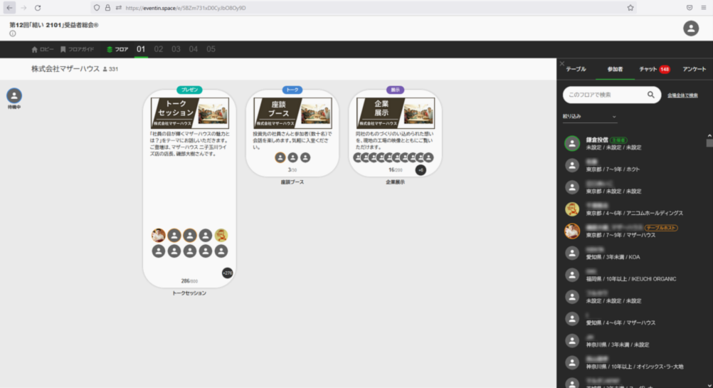 ＜「結い 2101」受益者総会の様子＞