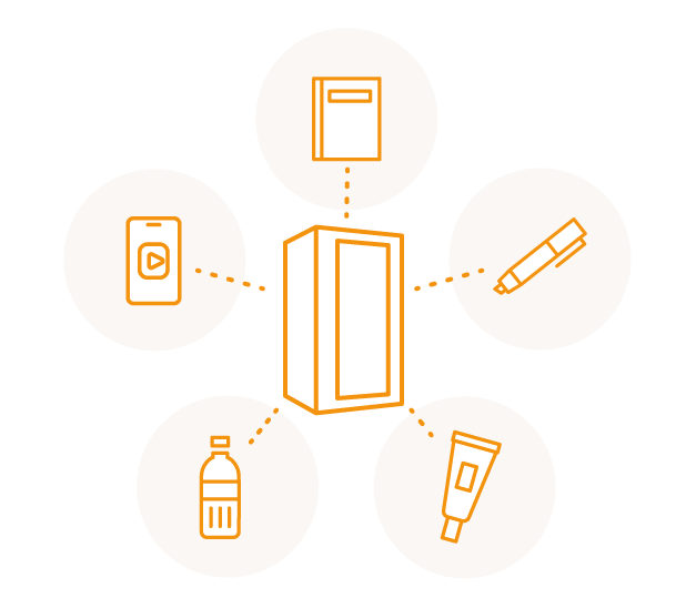 テレキューブでの個室体験・サンプリングのイメージ