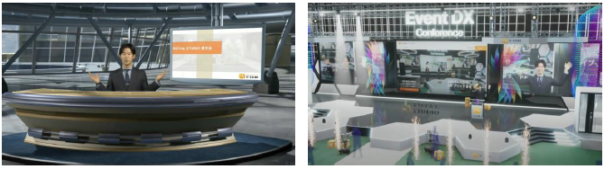 ＜スタジオから背景合成、3DCG合成で配信するイベントのイメージ＞