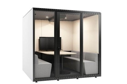 ワークブース「TELECUBE by OKAMURA」シリーズの新サイズ 4〜6人で使用できる多人数用を発売