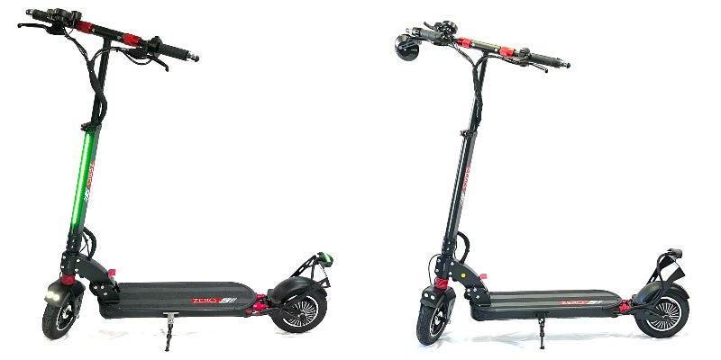 (左) 免許不要モデルZERO9 Lite (右) 現行モデルZERO9