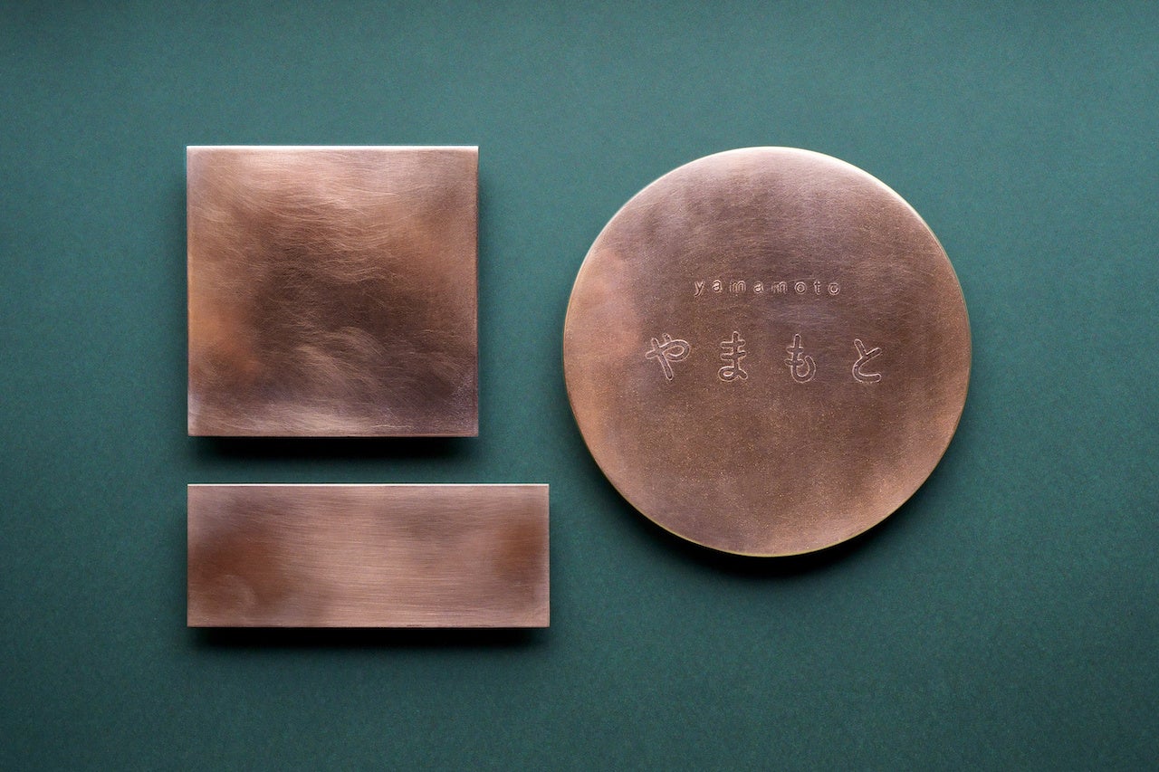 銅の“アンティーク表札”（長方形・正方形・円形プレート）