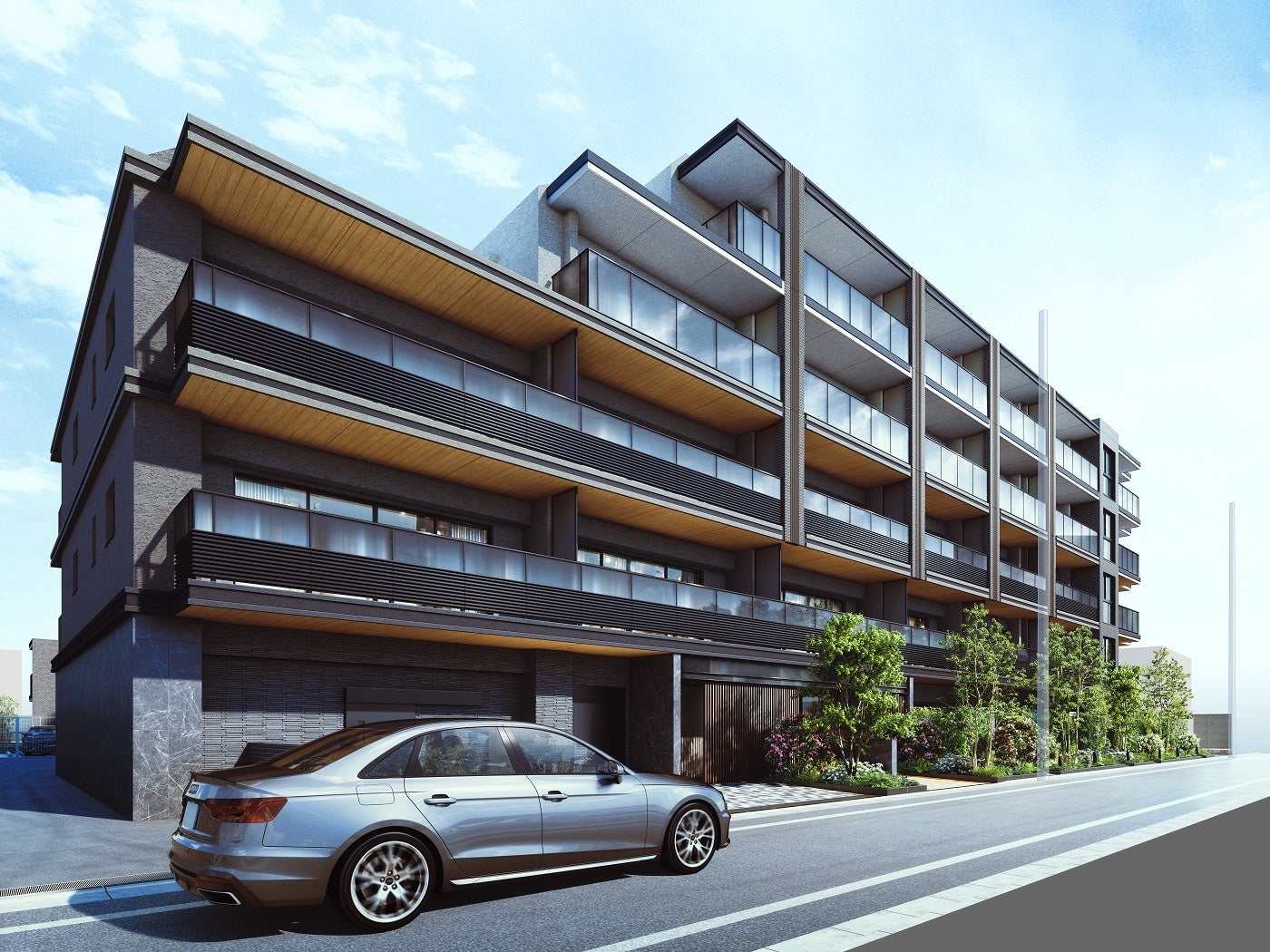 外観（西側）完成予想CG