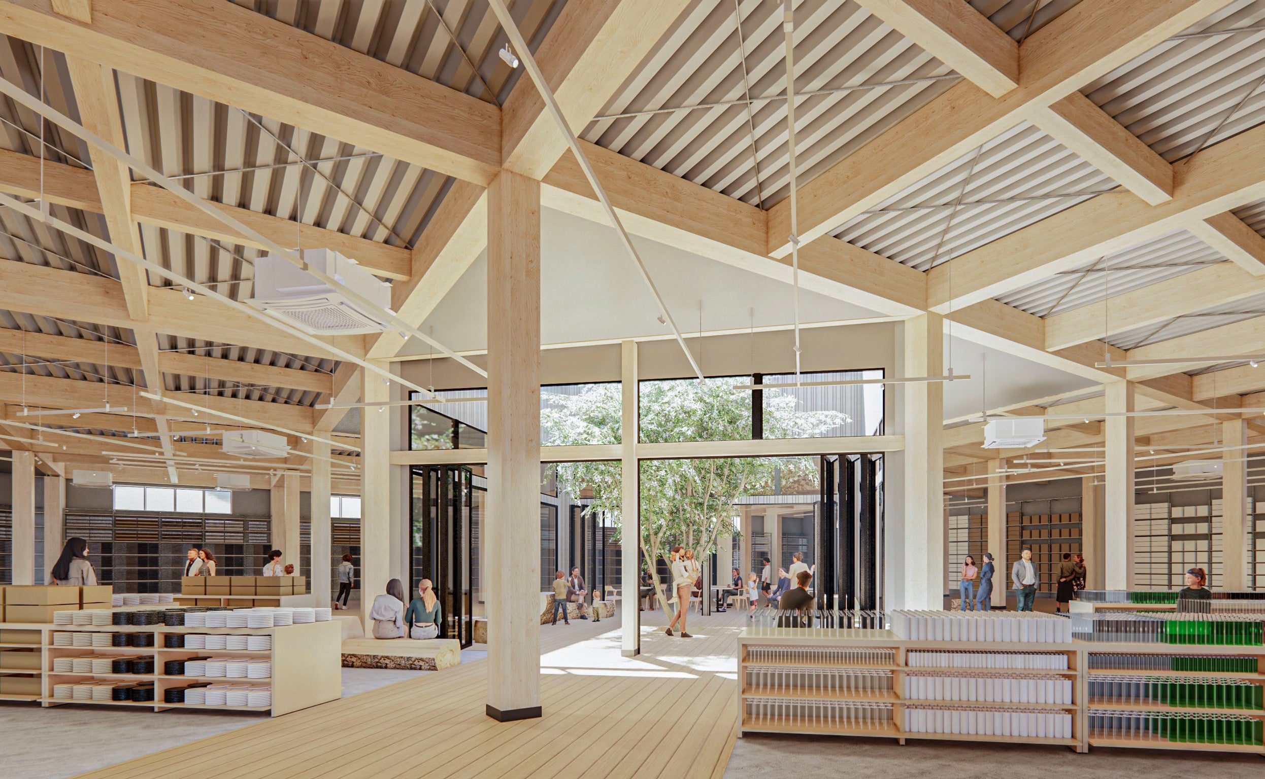 「無印良品」店舗パース（イメージ）