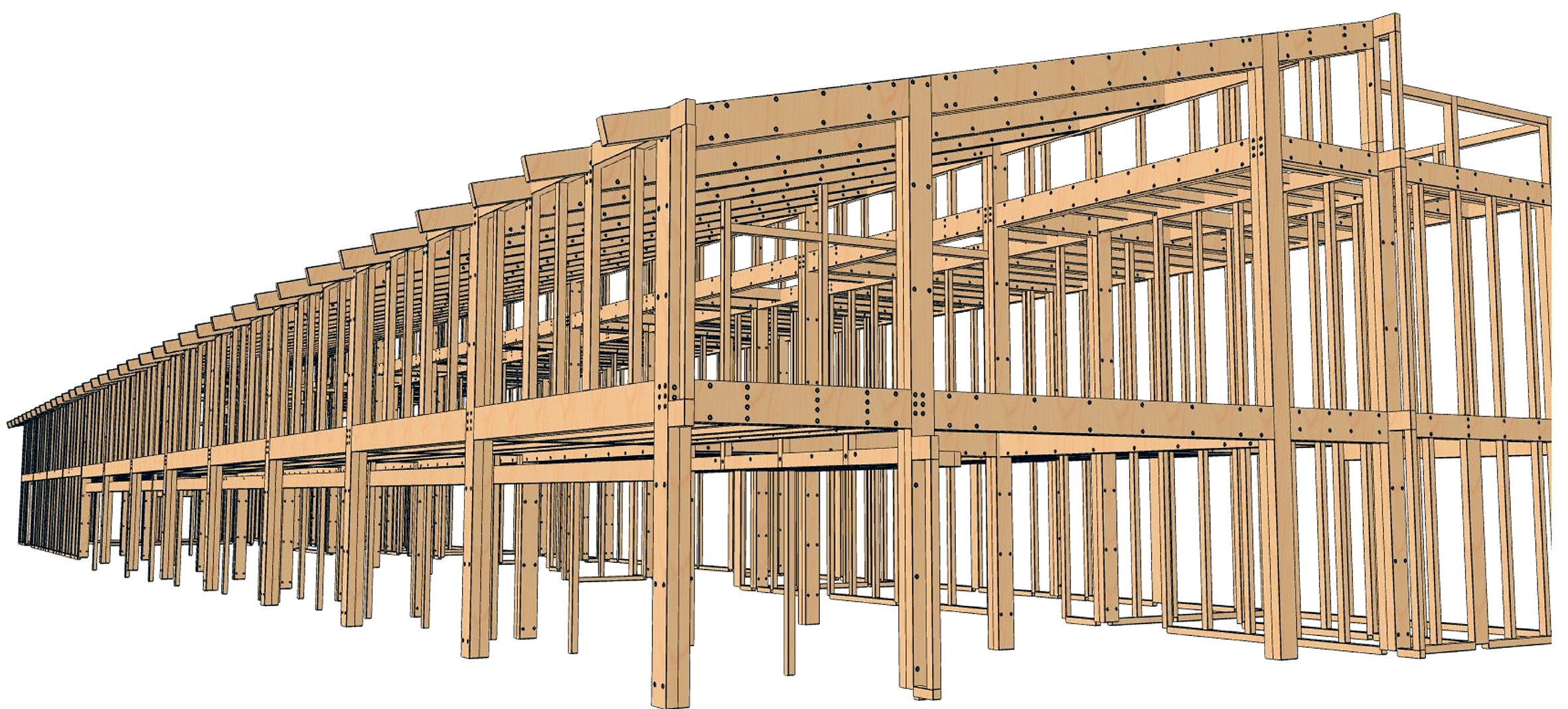 「センノオト」SE構法 架構図