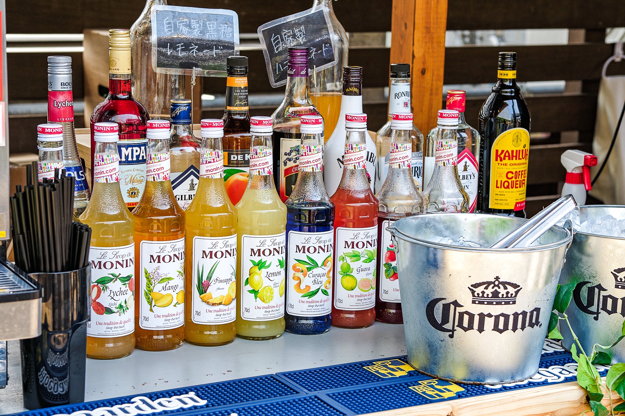 様々なシロップをご用意しております