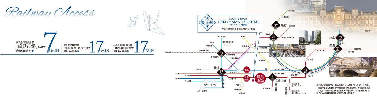 MS横浜鶴見 路線図(@青山メインランド)