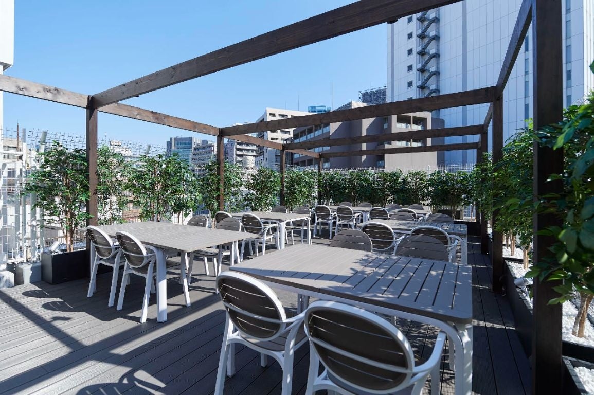 屋上テラス席