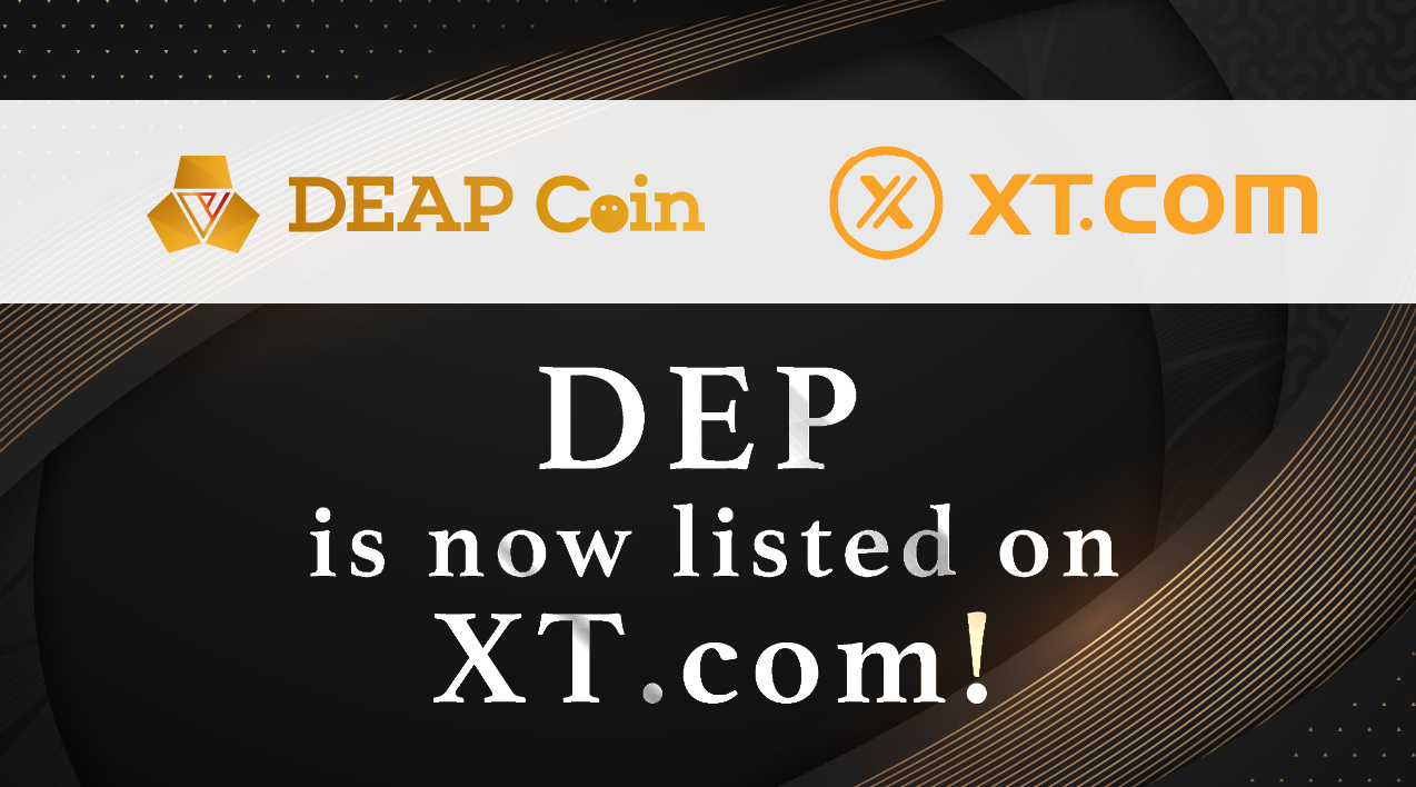 DEAPcoin、シンガポールの暗号資産取引所「XT.com」に上場決定