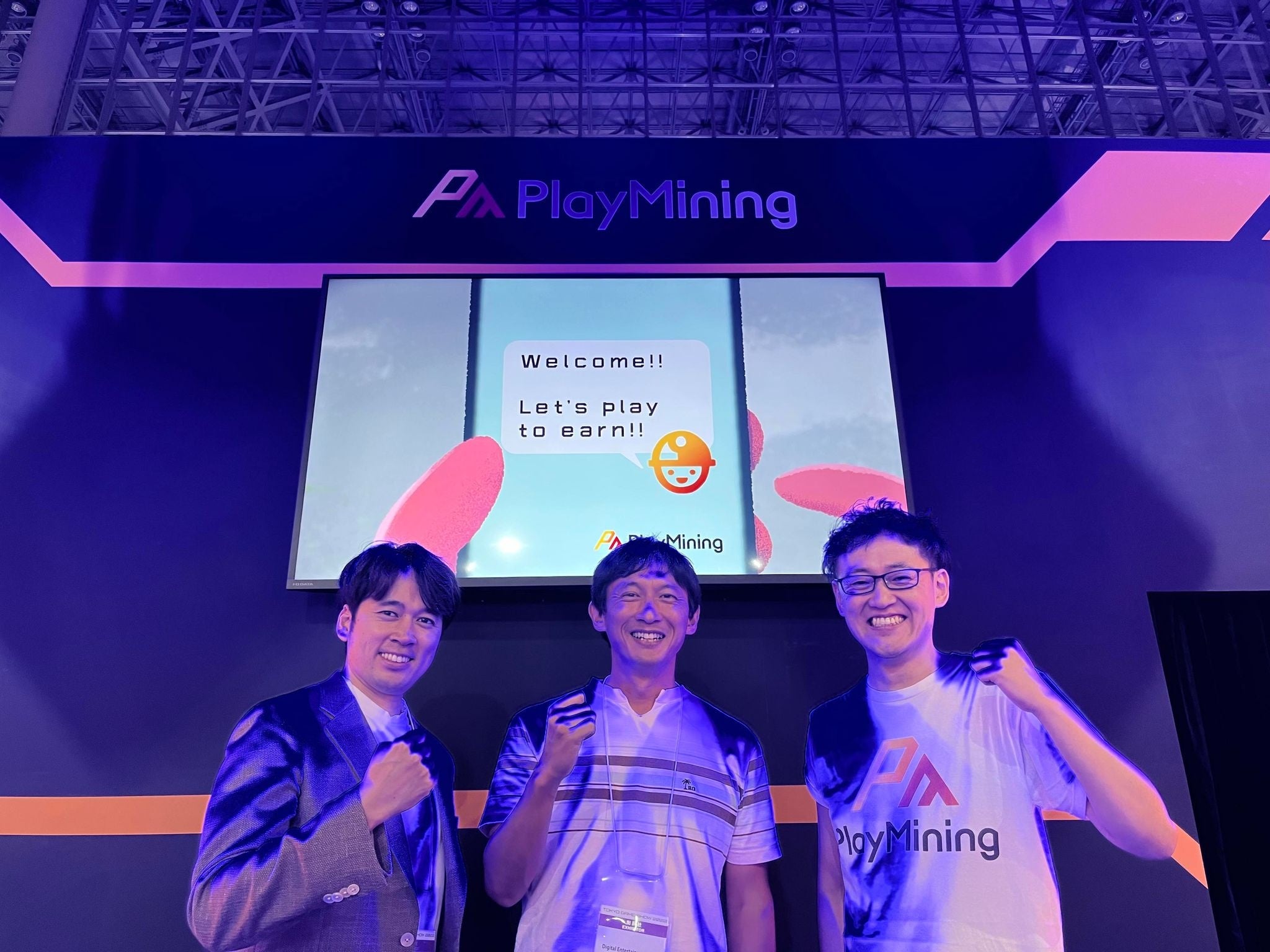 （左：ビットポイントジャパン代表取締役小田玄紀 氏　中央：小野泰輔衆議院議員 右：　DEA Founder & Co-CEO 山田耕三）