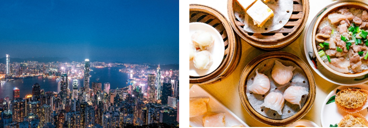 ＜香港の街並み・グルメ＞