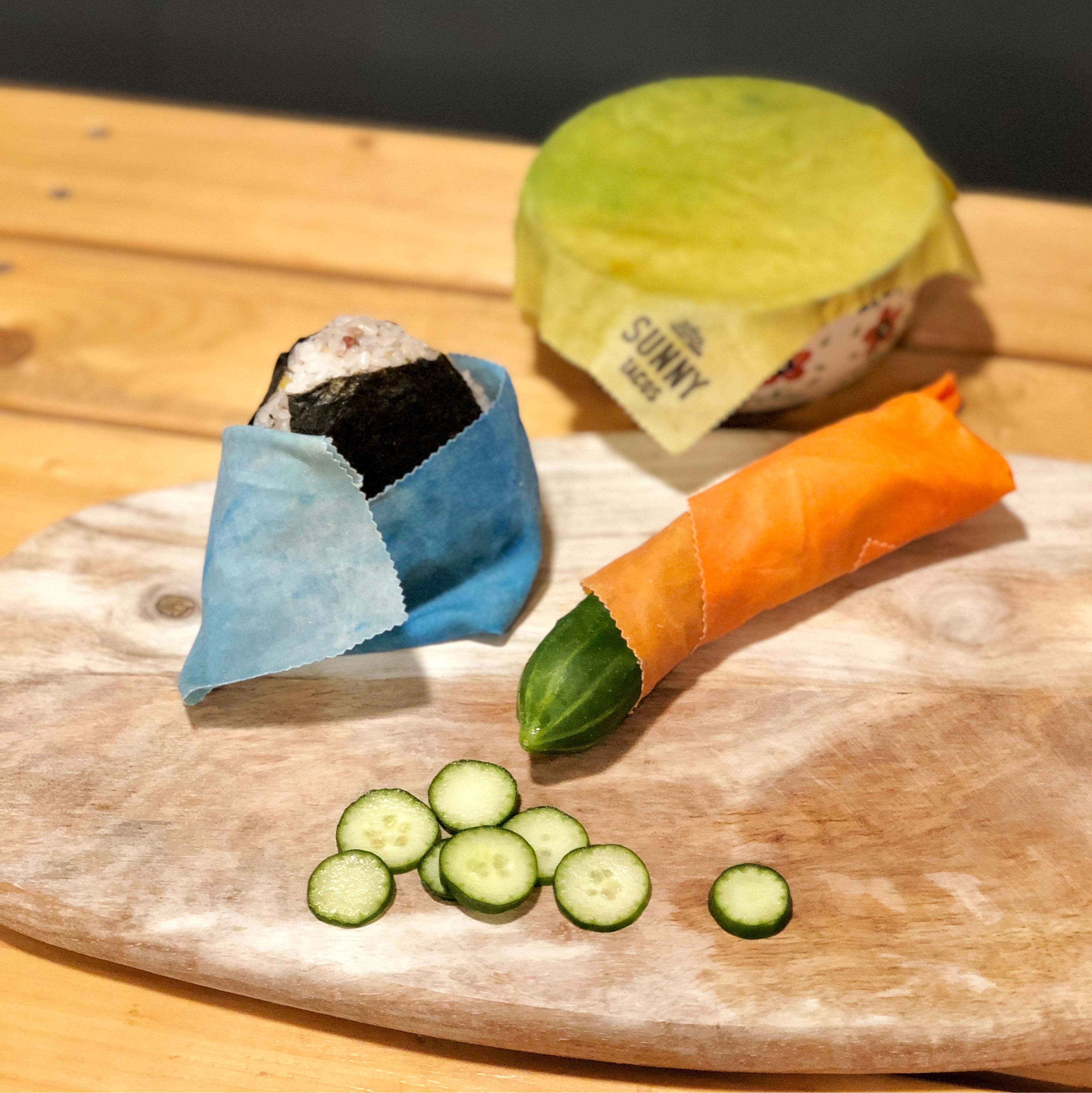 太陽染め蜜蝋ラップ