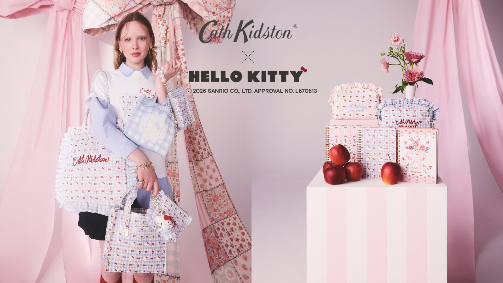 Cath Kidston × Hello Kitty】大人気コラボレーション第2弾を6月5日 Cath Kidston × Hello Kitty】大人気コラボレーション第2弾を6月5日