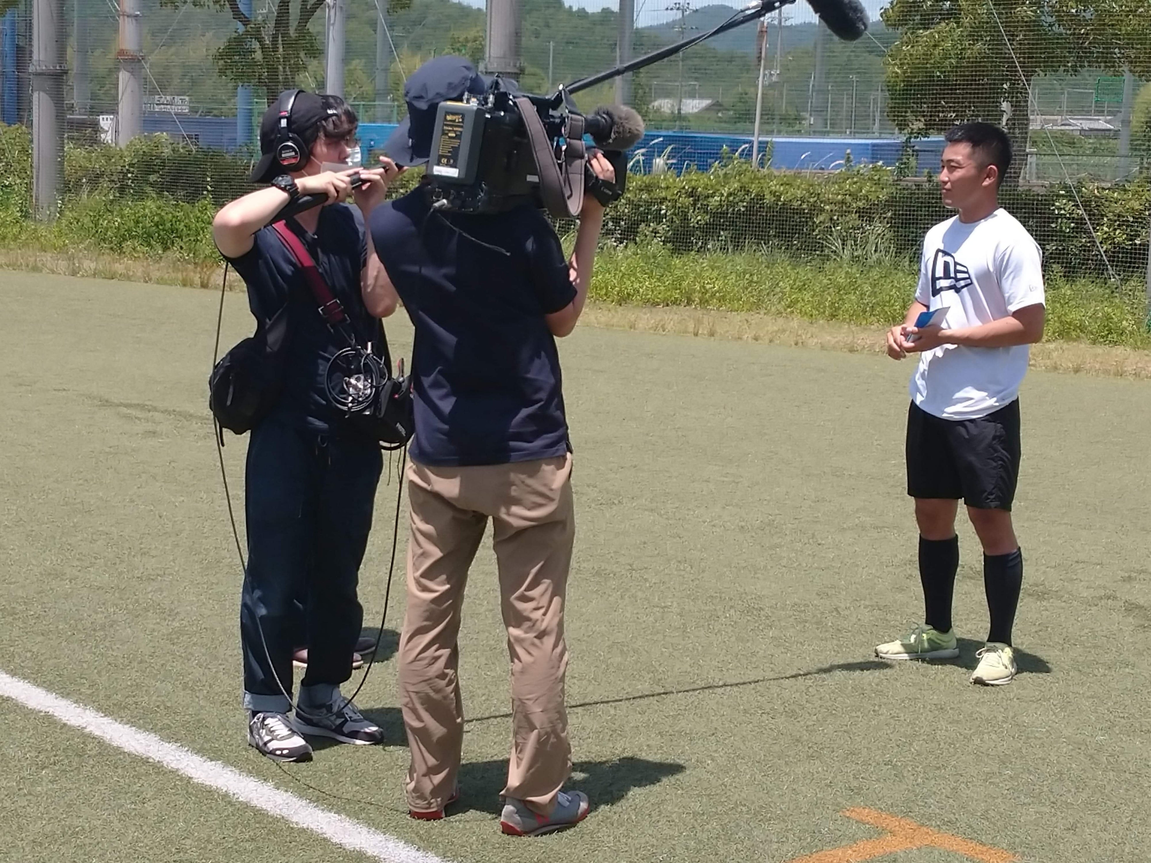 大学野球部による「手のひら冷却」