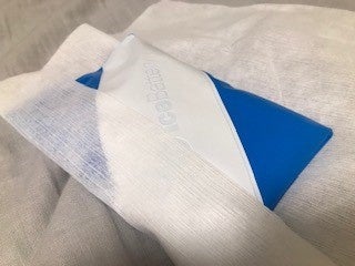 就寝時はキッチンペーパーを巻いて使用