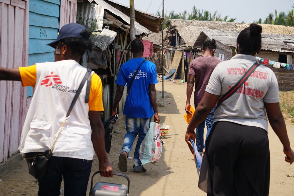 カメルーン南西州でのコレラ予防接種キャンペーン＝2022年2月17日　© Faith Toran／MSF