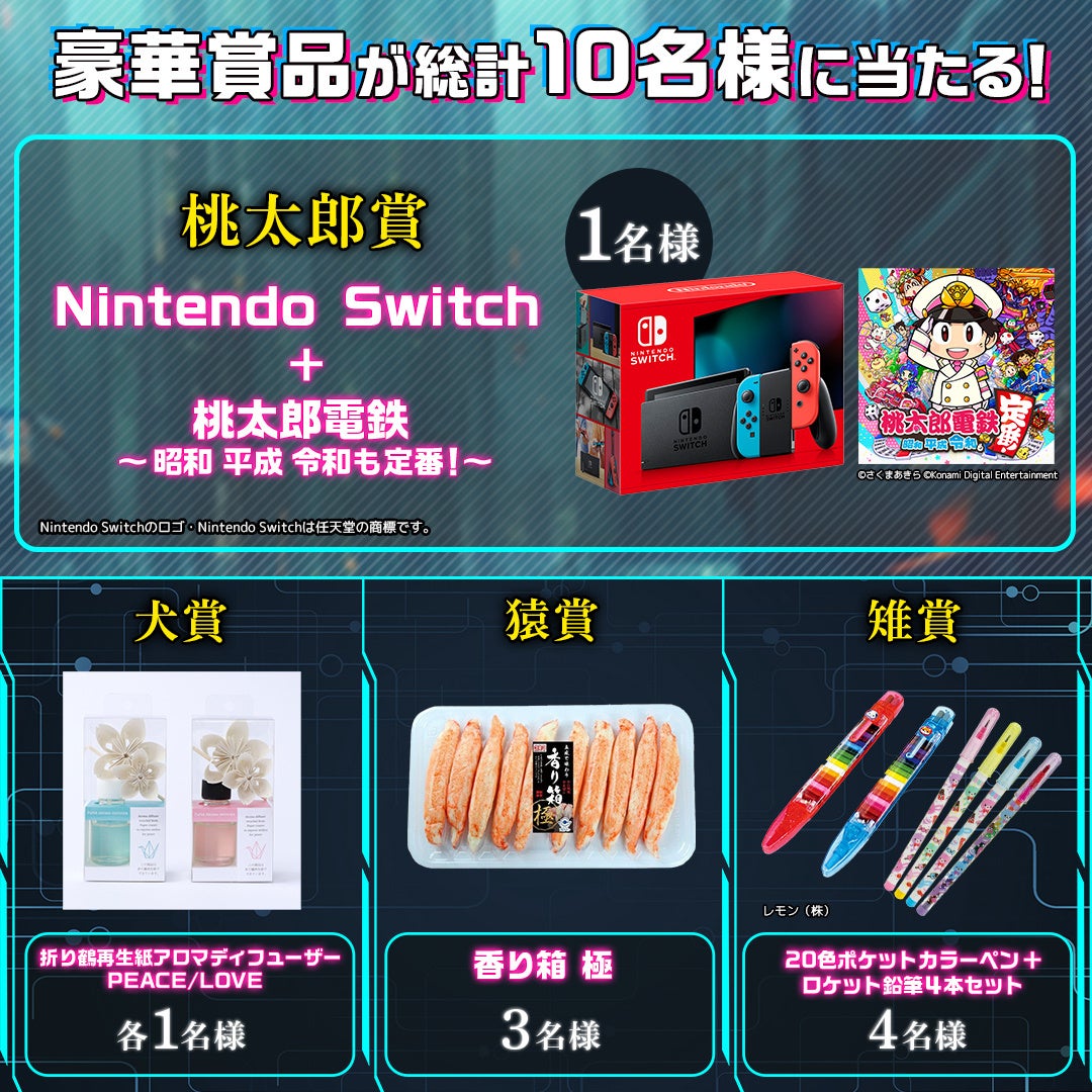 #桃太郎チャレンジ　プレゼント一覧