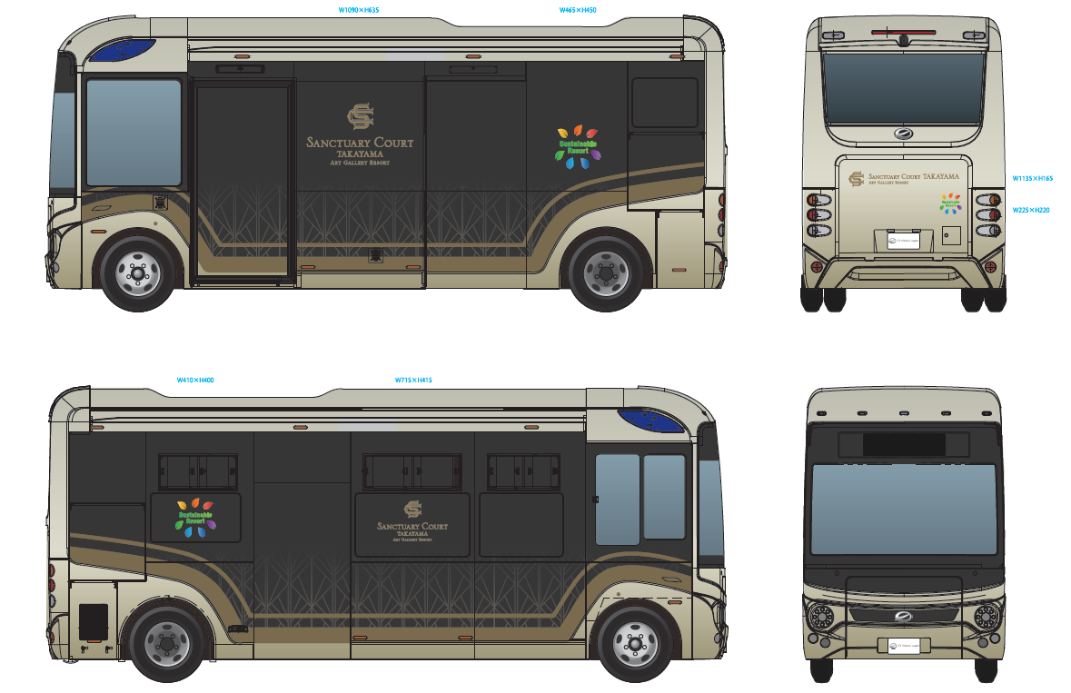 EVバスのデザイン（イメージ）
