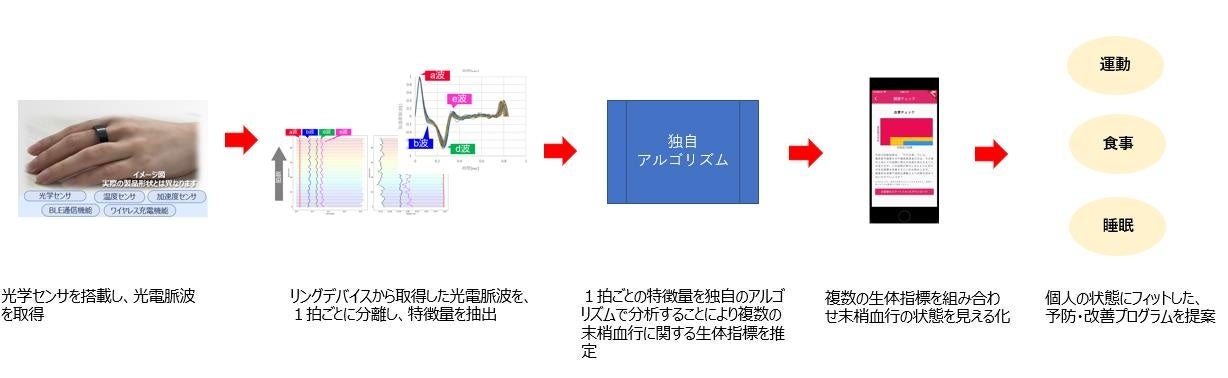 村田製作所とリゾートトラストがリゾートホテル宿泊客向けにスマートリングを用いて健康状態を分析する実証実験を開始 ~光電脈波(PPG)と村田製作所独自のアルゴリズムで末梢血行の状態を推定~