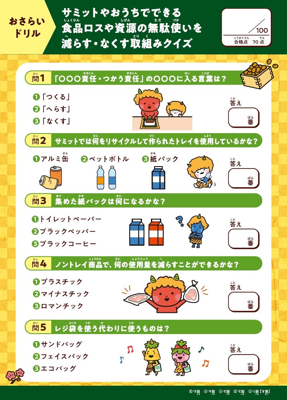 おさらいドリル（表）